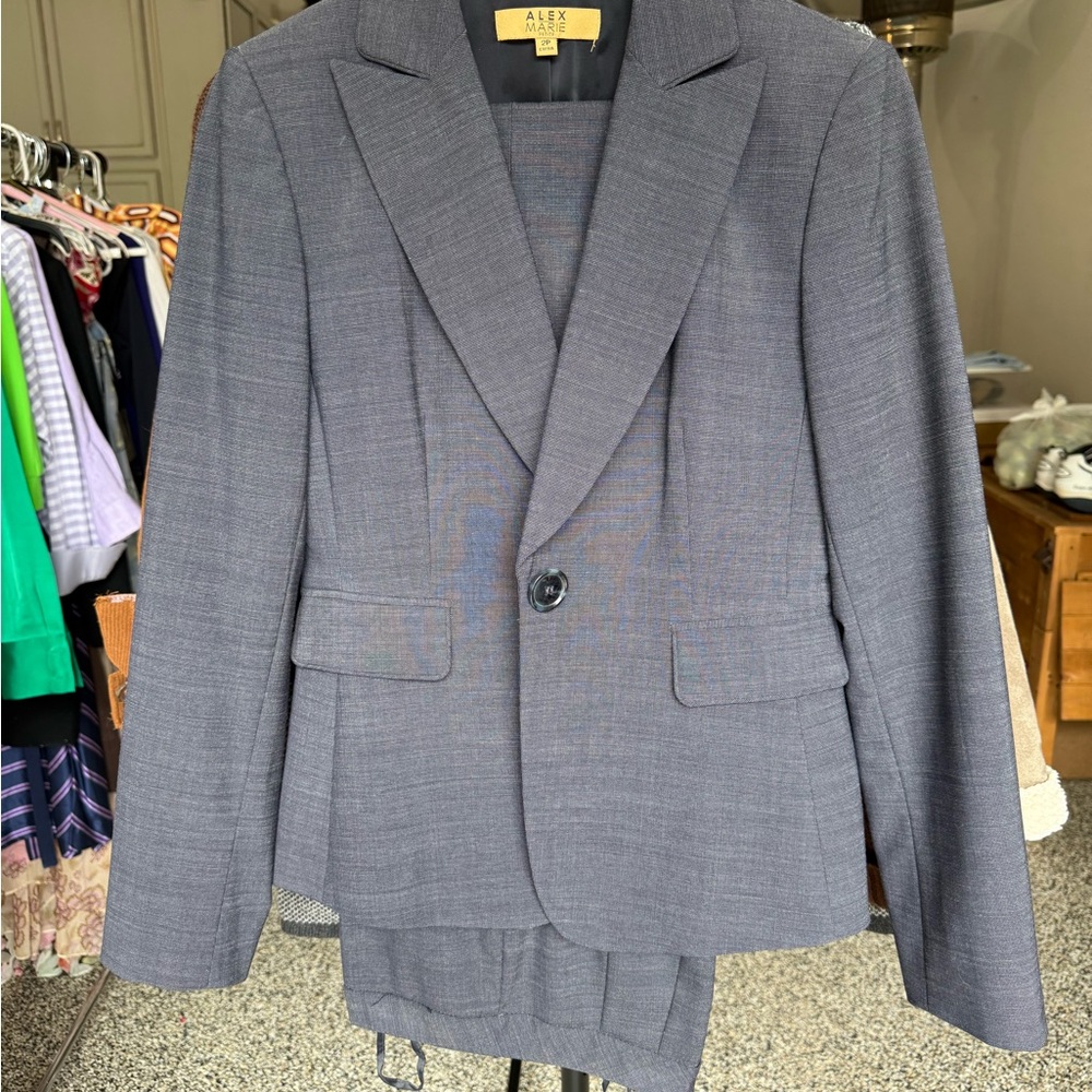 Alex Evenings Charcoal Blazer for Men